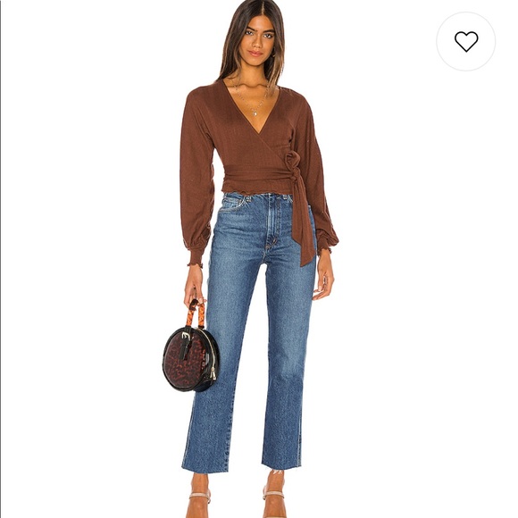 Revolve Morea Brown Longsleeve - size Small - NWT - Picture 4 of 5